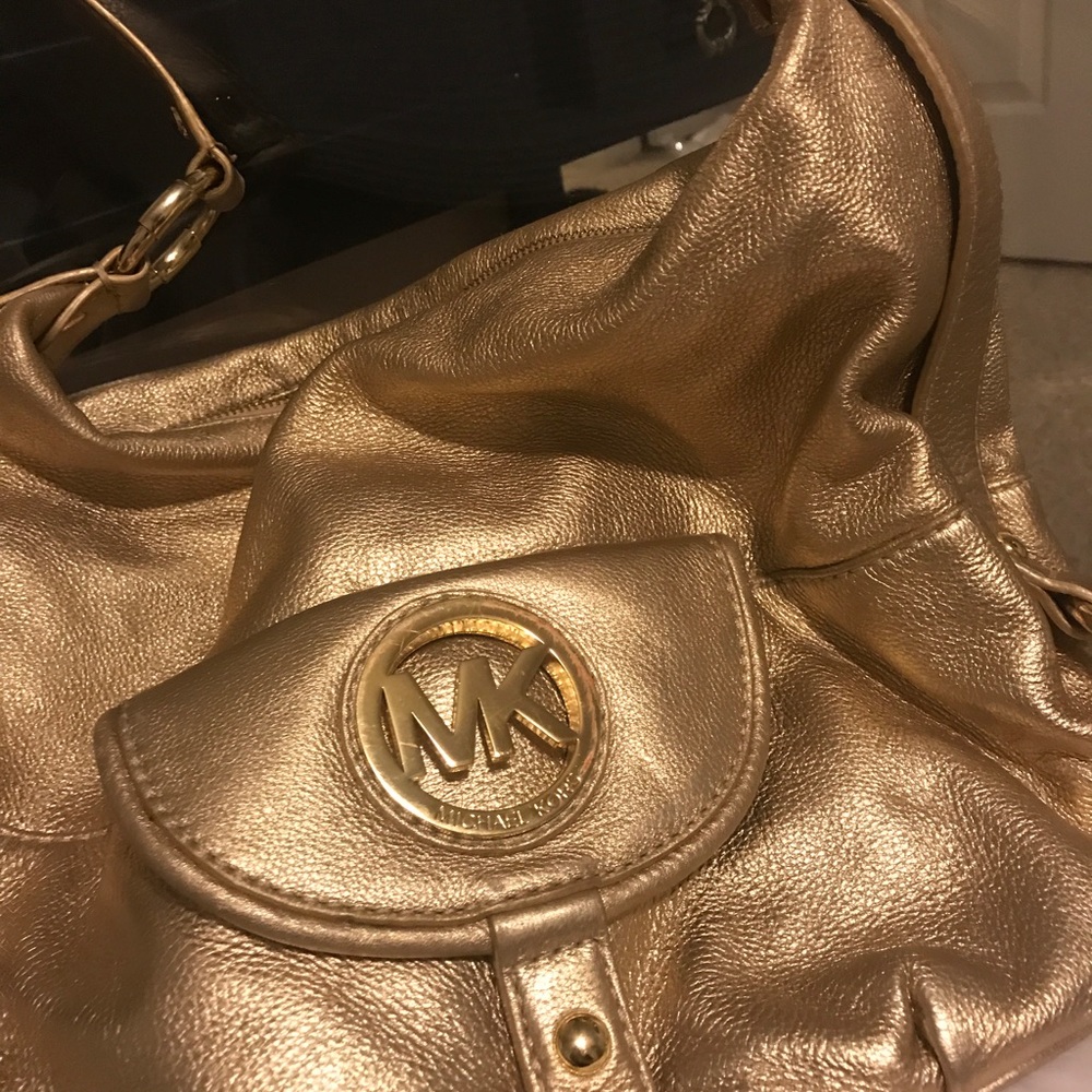 Michael Michael Kors Gold Handbag